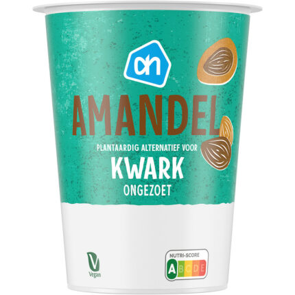 AH Amandel plantaardig variatie kwark bevat 6.2g koolhydraten