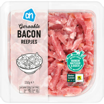 AH Bacon reepjes bevat 0.2g koolhydraten