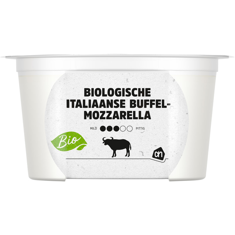 AH Biologisch Buffelmozzarella 52+ bevat 0.5g koolhydraten