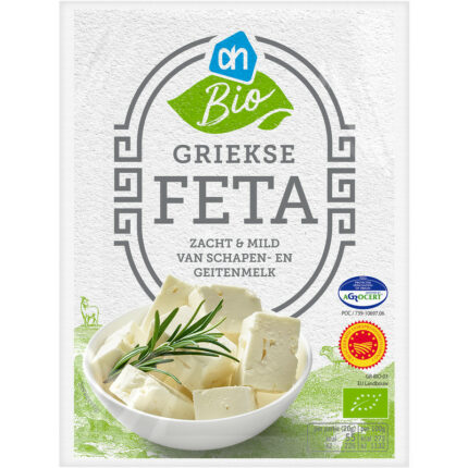 AH Biologisch Griekse feta bevat 0.5g koolhydraten