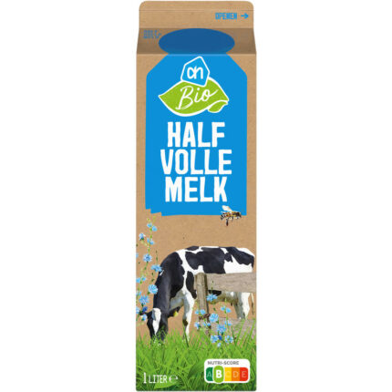 AH Biologisch Halfvolle melk bevat 4.7g koolhydraten