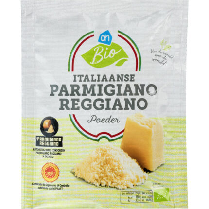 AH Biologisch Italiaanse parmigiano reggiano bevat 0g koolhydraten