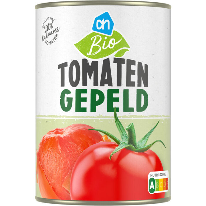 AH Biologisch Tomaten gepeld bevat 3.8g koolhydraten