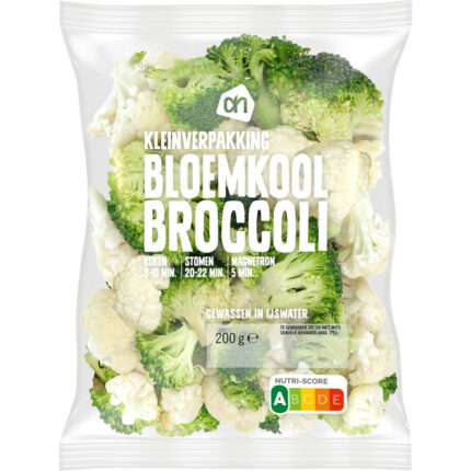 AH Bloemkool broccoli kleinverpakking bevat 2g koolhydraten