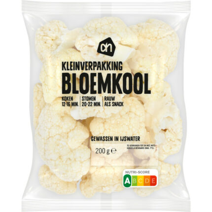 AH Bloemkool kleinverpakking bevat 3g koolhydraten