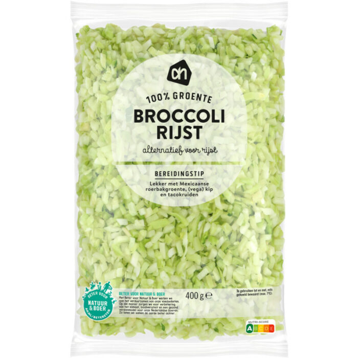 AH Broccoli rijst bevat 0.7g koolhydraten