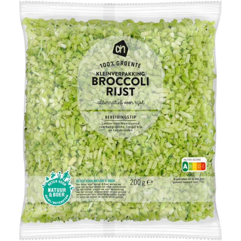 AH Broccolirijst kleinverpakking - Ketomaaltijd.nl AH Broccolirijst kleinverpakking bevat 0.7g koolhydraten