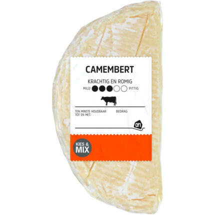 AH Camembert 45+ bevat 0.5g koolhydraten