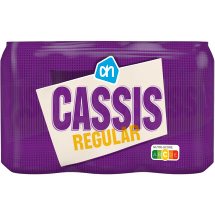 AH Cassis regular 6-pack bevat 2.8g koolhydraten