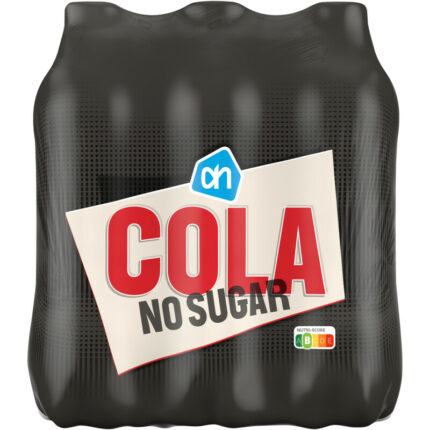 AH Cola no sugar 6-pack bevat 0.09g koolhydraten