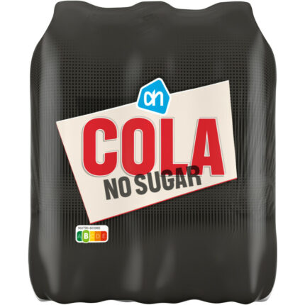 AH Cola no sugar 6-pack bevat 0.09g koolhydraten