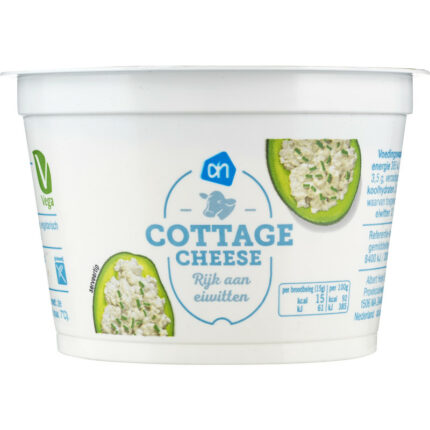 AH Cottage cheese bevat 2.8g koolhydraten