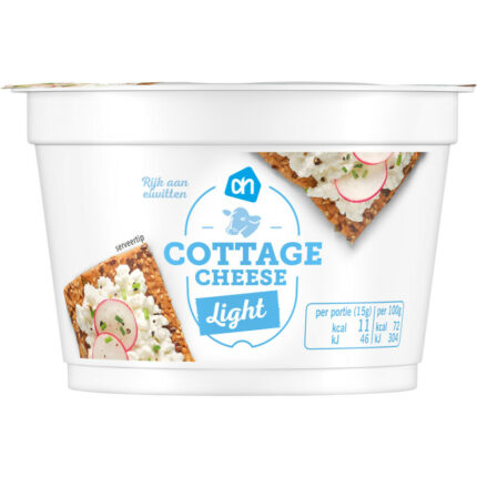 AH Cottage cheese light bevat 4g koolhydraten