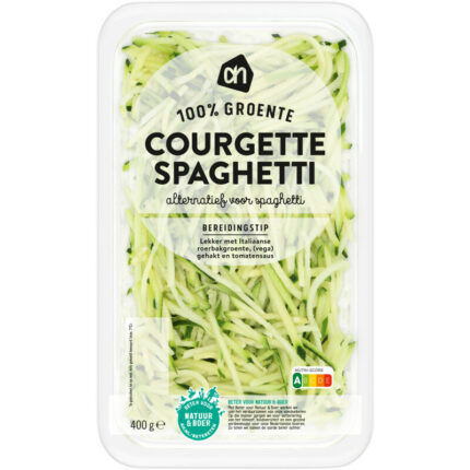 AH Courgette spaghetti bevat 2.3g koolhydraten