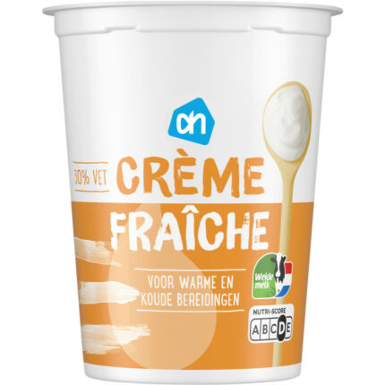 AH Creme fraiche 30% vet bevat 3g koolhydraten