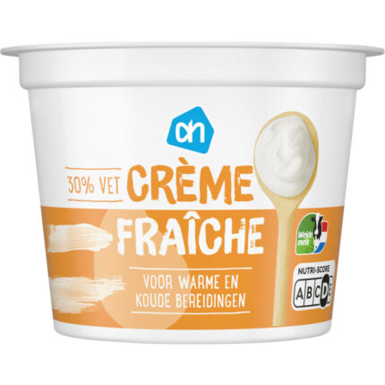AH Creme fraiche 30% vet bevat 3g koolhydraten