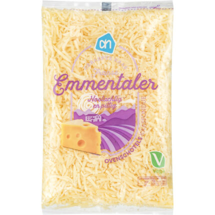 AH Emmentaler geraspte kaas bevat 2g koolhydraten