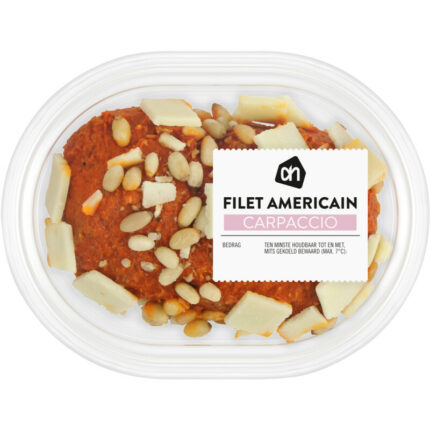 AH Filet americain carpaccio bevat 2.8g koolhydraten