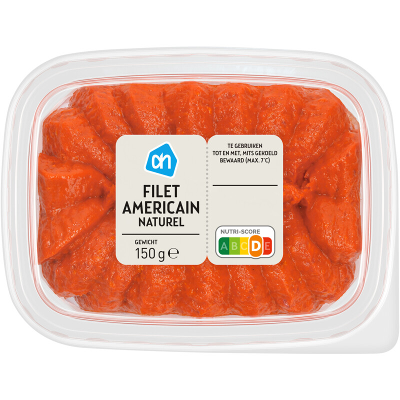 AH Filet americain naturel bevat 2.3g koolhydraten