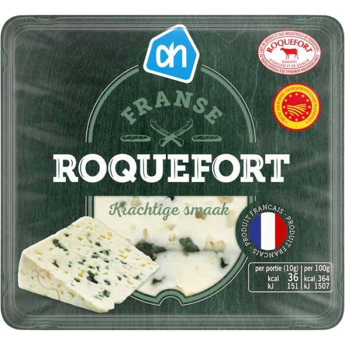 AH Franse roquefort bevat 0.8g koolhydraten