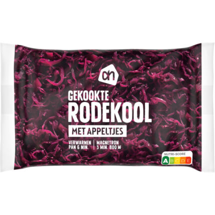AH Gekookte rodekool met appeltjes bevat 9.9g koolhydraten