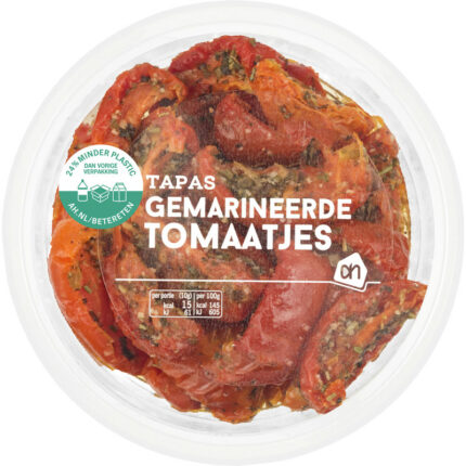AH Gemarineerde tomaatjes bevat 10g koolhydraten