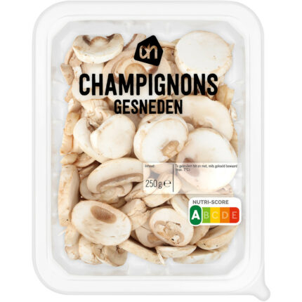 AH Gesneden champignons bevat 0.4g koolhydraten