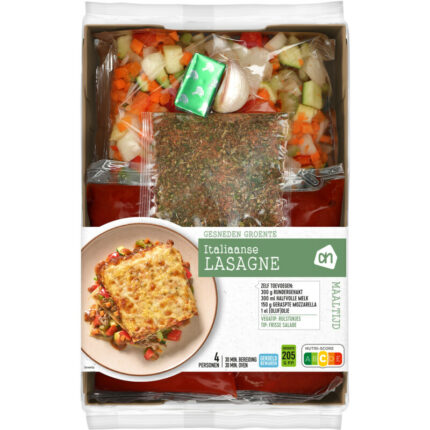 AH Gesneden verspakket lasagne bevat 9.5g koolhydraten