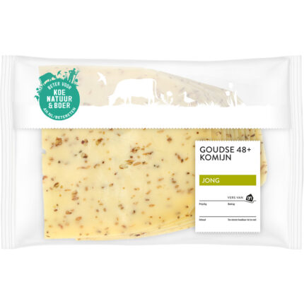 AH Goudse jong komijn 48+ plakken bevat 0g koolhydraten