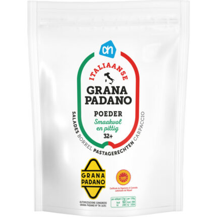 AH Grana Padano poeder bevat 0g koolhydraten