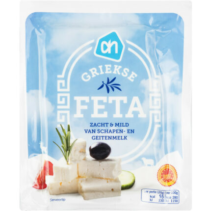 AH Griekse feta bevat 0.7g koolhydraten