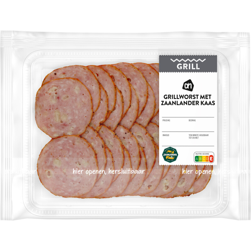 AH Grillworst zaanlanderkaas bevat 4.4g koolhydraten