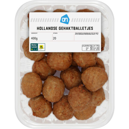 AH Hollandse gehaktballetjes bevat 5.9g koolhydraten