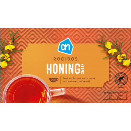 AH Honing rooibos zoet & intens bevat 0.2g koolhydraten
