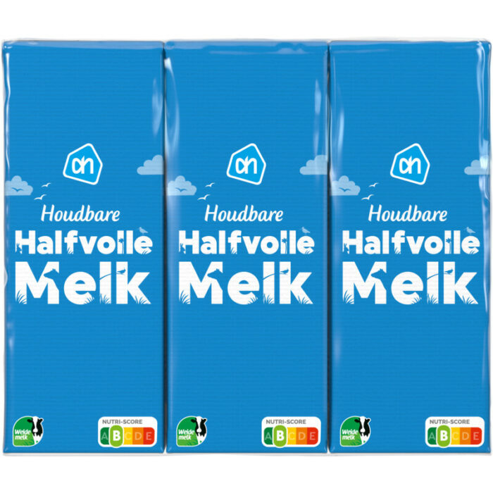 AH Houdbare halfvolle melk 6 pak bevat 4.7g koolhydraten