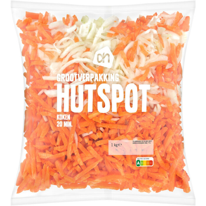 AH Hutspot grootverpakking bevat 5.7g koolhydraten