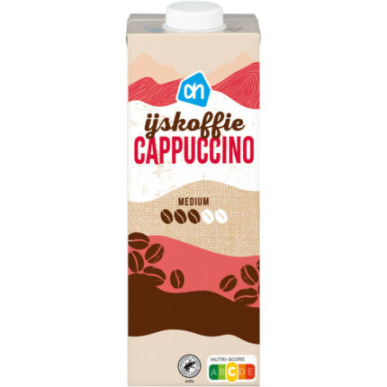 AH IJskoffie cappuccino bevat 7.6g koolhydraten