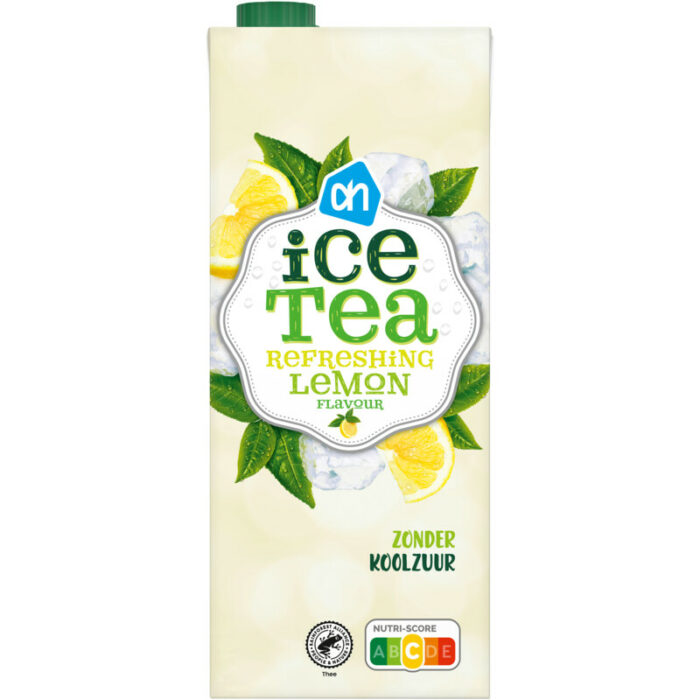 AH Ice tea refreshing lemon bevat 2.g koolhydraten