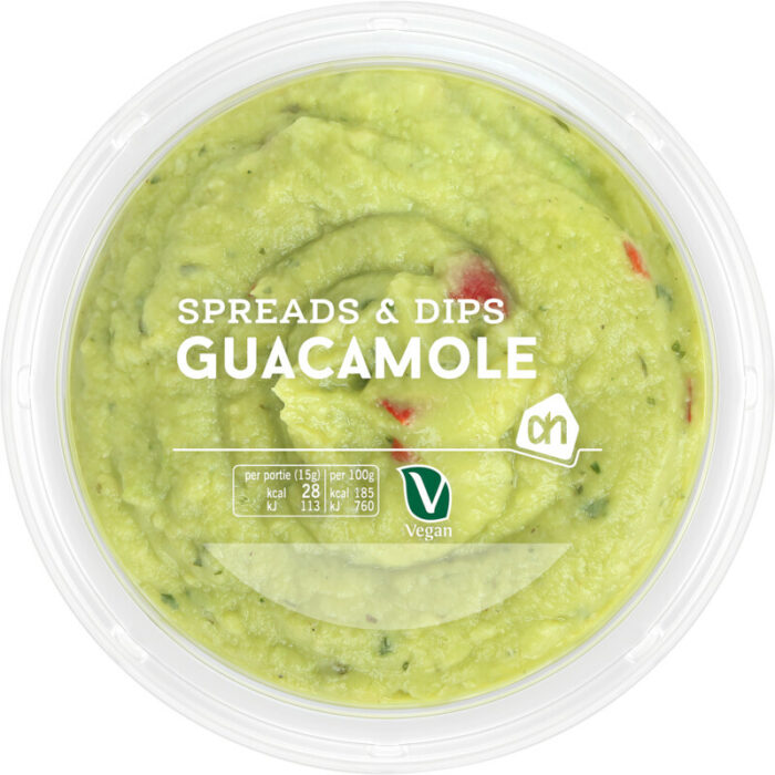 AH Kleintje guacamole bevat 3.6g koolhydraten
