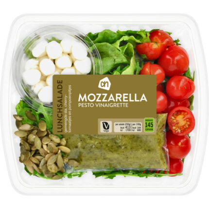 AH Lunchsalade mozzarella bevat 2.9g koolhydraten