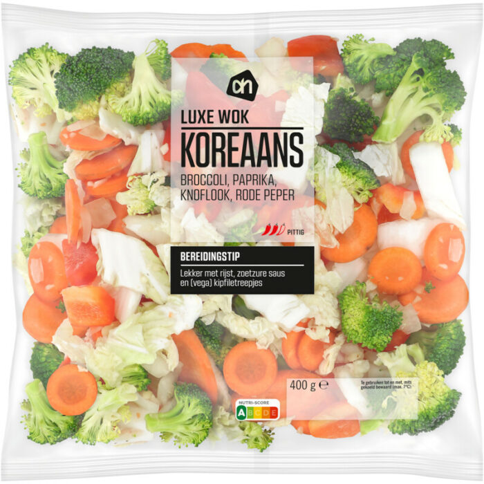 AH Luxe wok Koreaans bevat 4.7g koolhydraten