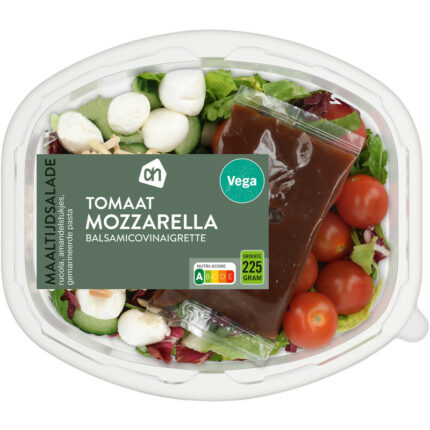 AH Maaltijdsalade tomaat mozzarella bevat 8.6g koolhydraten
