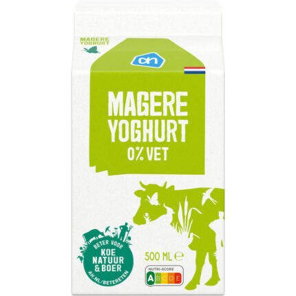 AH Magere yoghurt bevat 4.5g koolhydraten