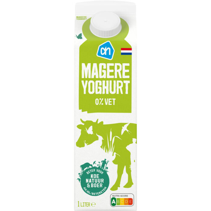 AH Magere yoghurt bevat 4.5g koolhydraten