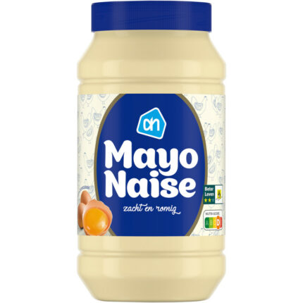 AH Mayonaise zacht en romig bevat 2.8g koolhydraten