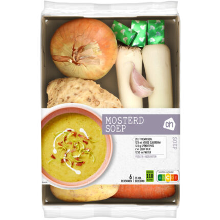 AH Mosterdsoep verspakket bevat 2.7g koolhydraten