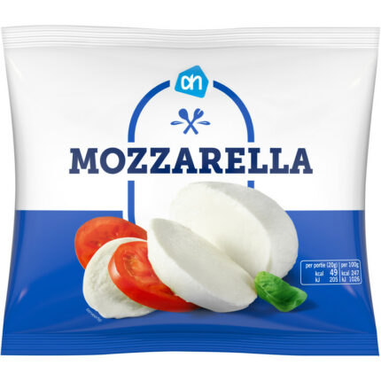 AH Mozzarella bevat 1g koolhydraten