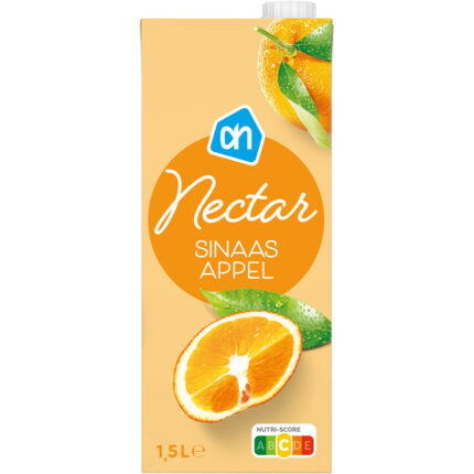 AH Nectar sinaasappel bevat 4.5g koolhydraten