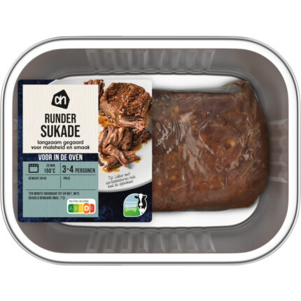 AH Oven runder sukade bevat 1.8g koolhydraten