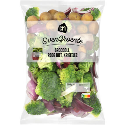 AH Ovengroente broccoli rode biet krieltjes bevat 9.1g koolhydraten